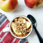 Microwave Apple Crisp in a Mug