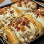 Bacon Chicken Alfredo Stuffed Breadstick