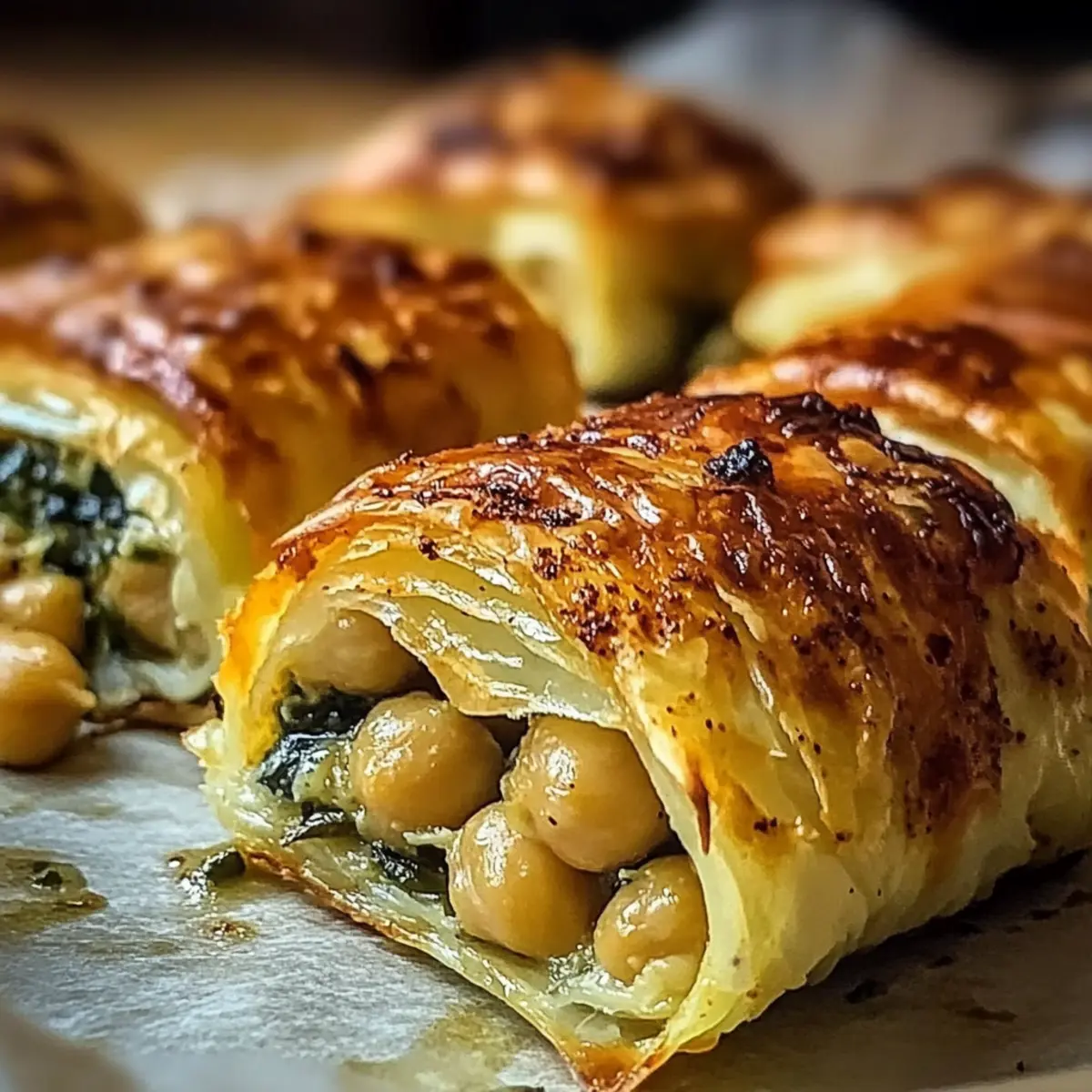 Cheese and Spinach Stuffed Pastry