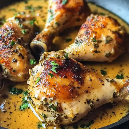 Creamy Garlic Chicken Drumsticks