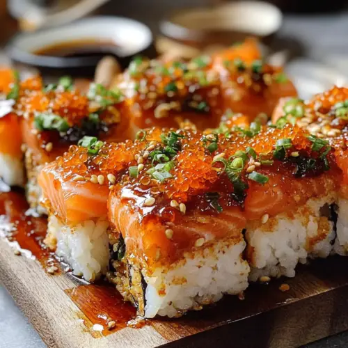 Spicy Salmon Sushi Bake