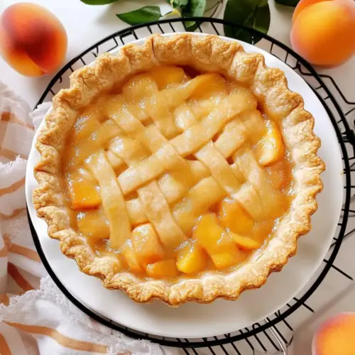 Baked Fresh Peach Pie