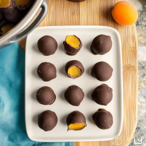 Chocolate apricot balls