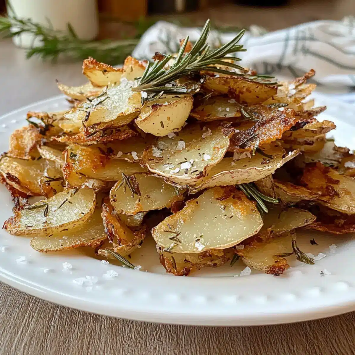 Rosemary Roasted Potato Peelings