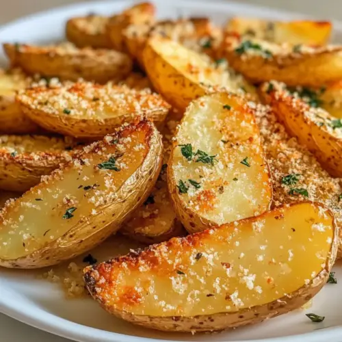 Baked Garlic Parmesan Potato Wedges