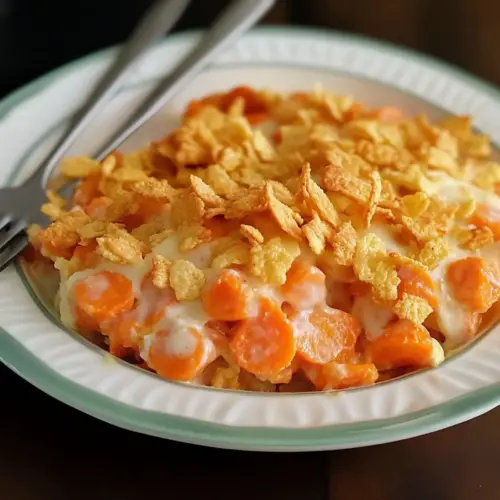 Creamy Carrot Cornflakes Casserole