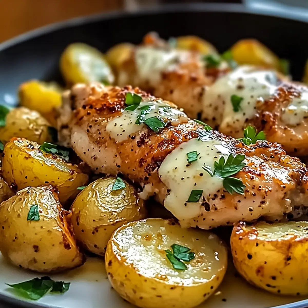 Garlic Parmesan Chicken and Potatoes