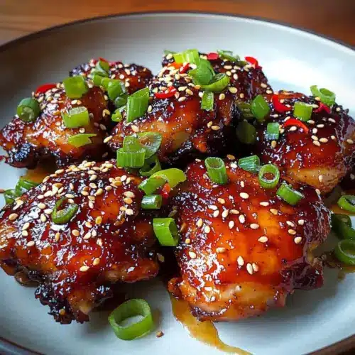 Sweet and Spicy Sticky Korean Chicken Thighs